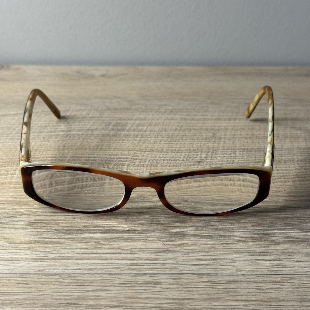 Ralph Lauren RL Eyeglasses 6002 5018 Brown Cream Full Rim Rectangle Frame‎